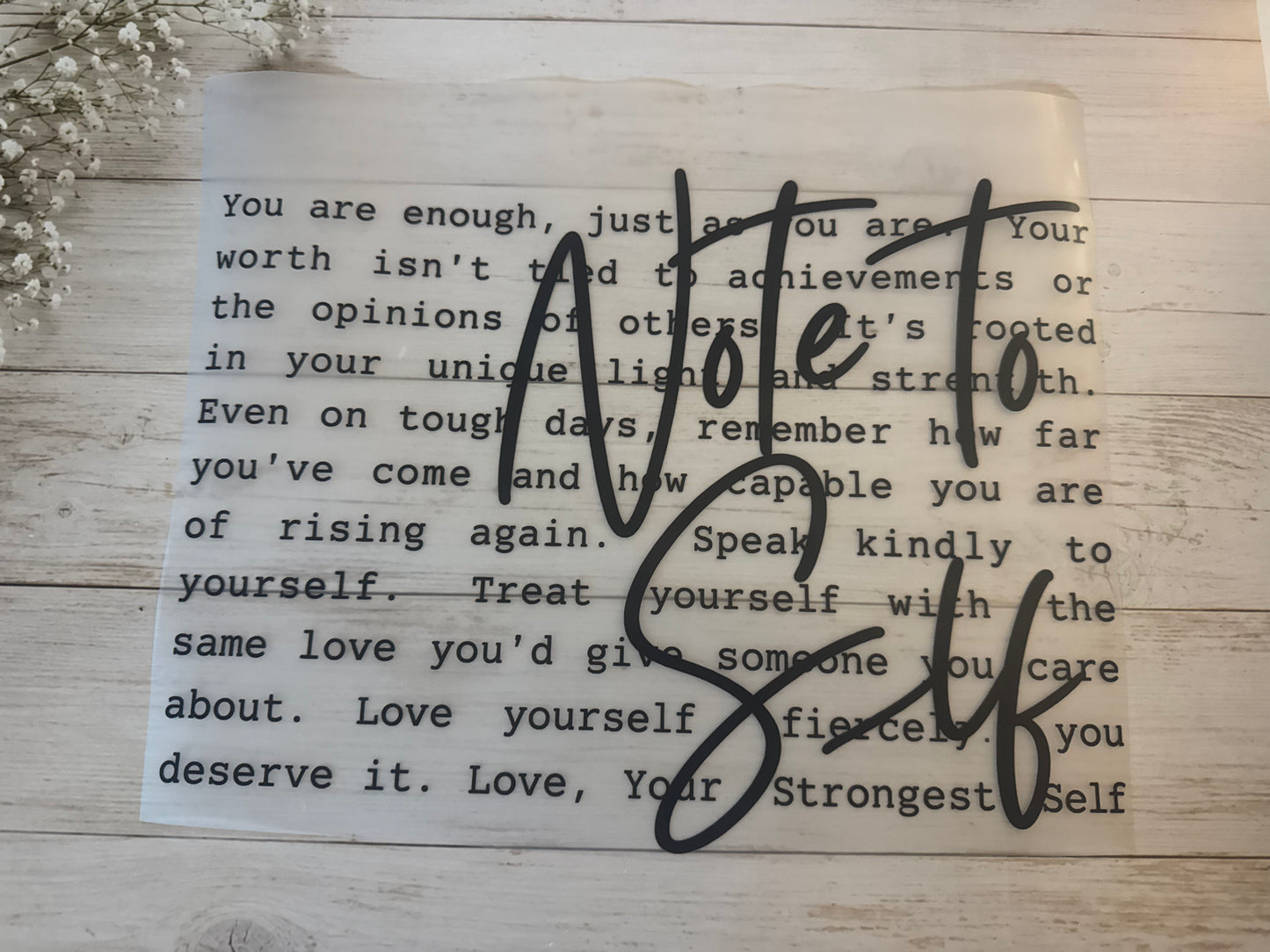 Note to Self