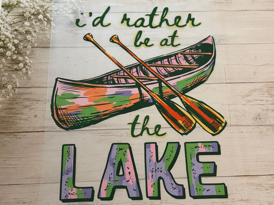 I’d rather be at the lake