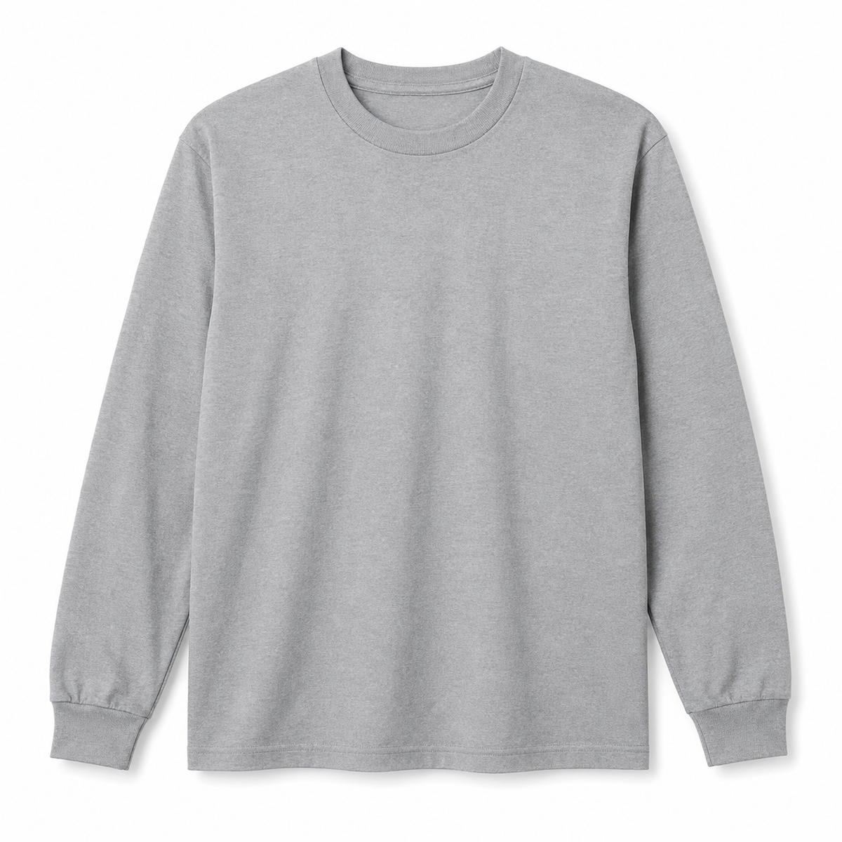 Gray Youth Gilden LS Heavy Cotton