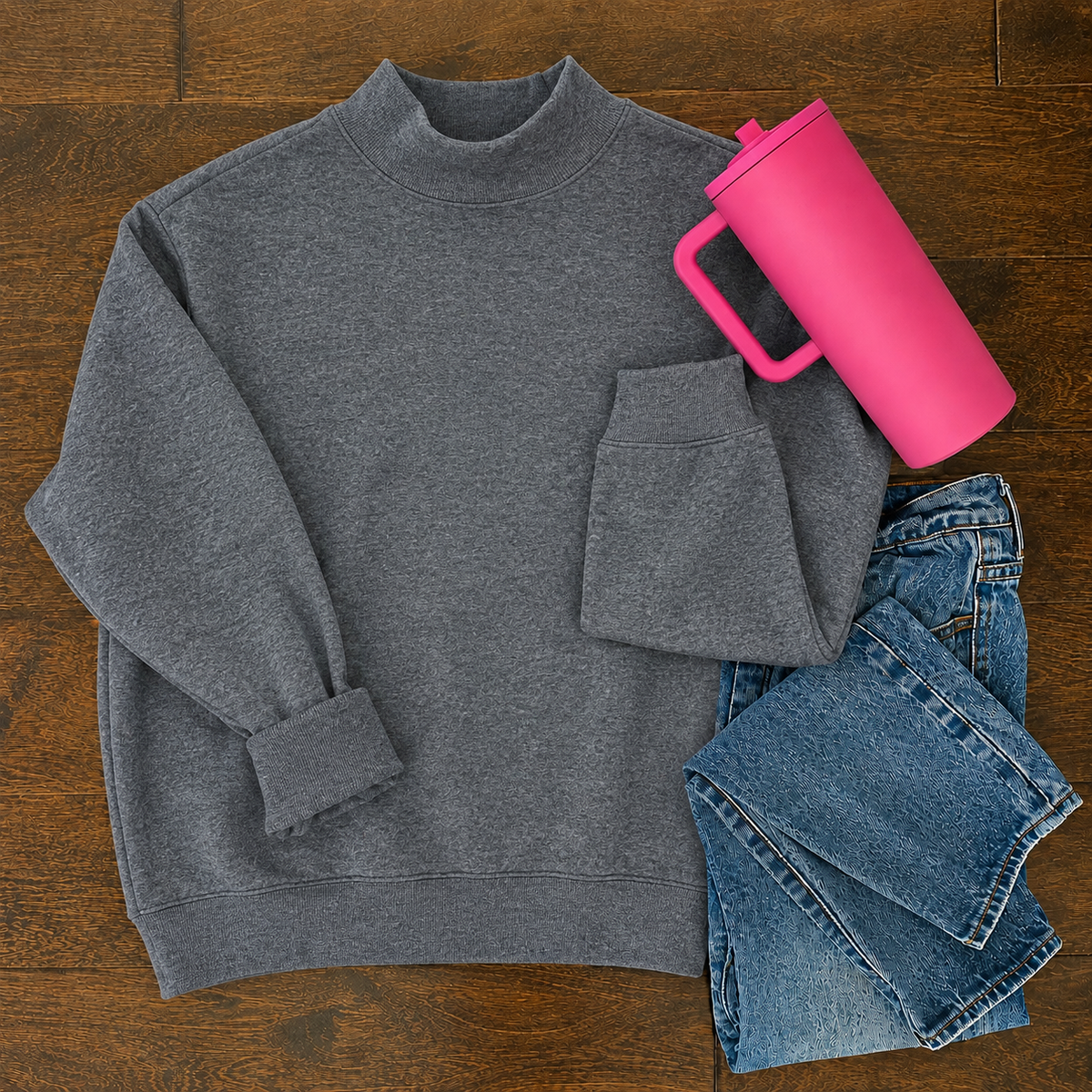 Dark Gray Mockneck