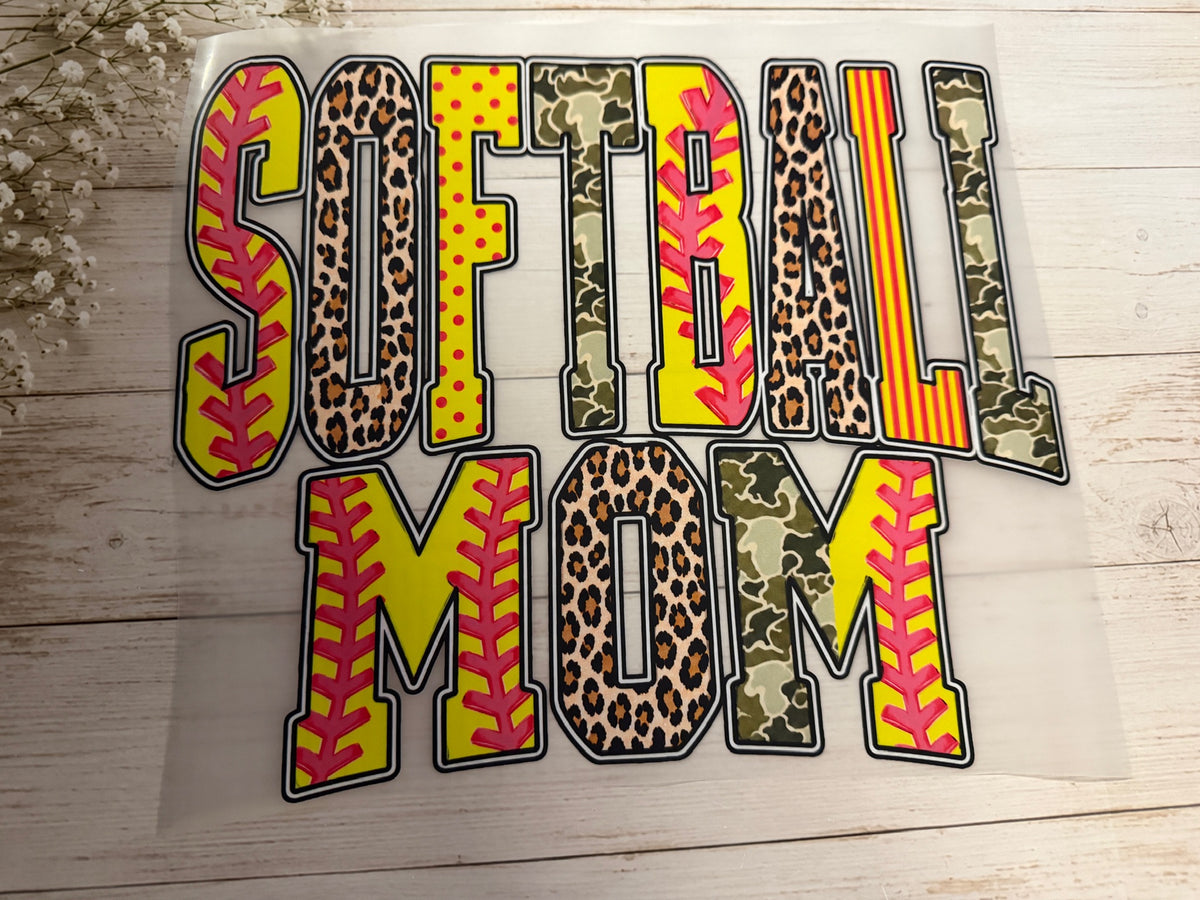 Softball Mom leopard/camo