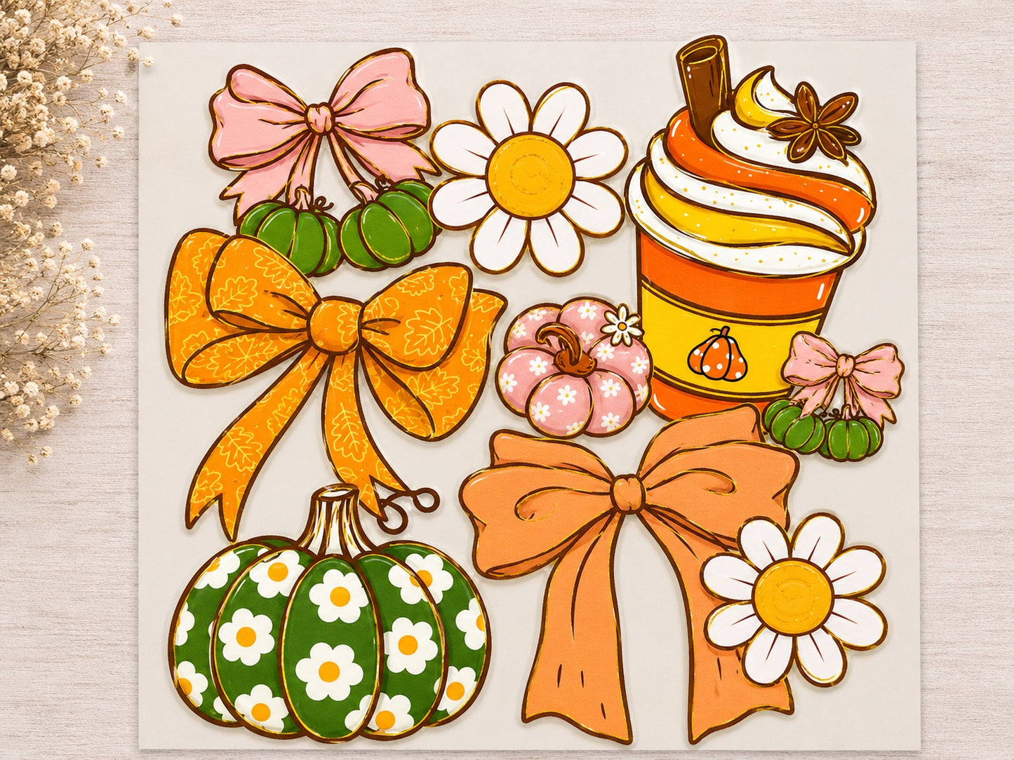 Fall pumpkins & Latte