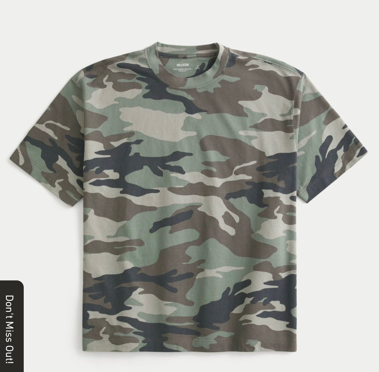 Camouflage- Boxy Heavyweight Cotton Tee