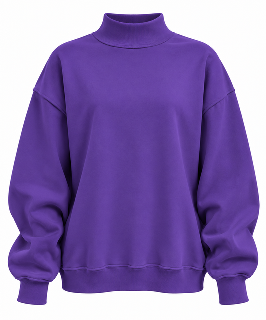 Purple Mockneck