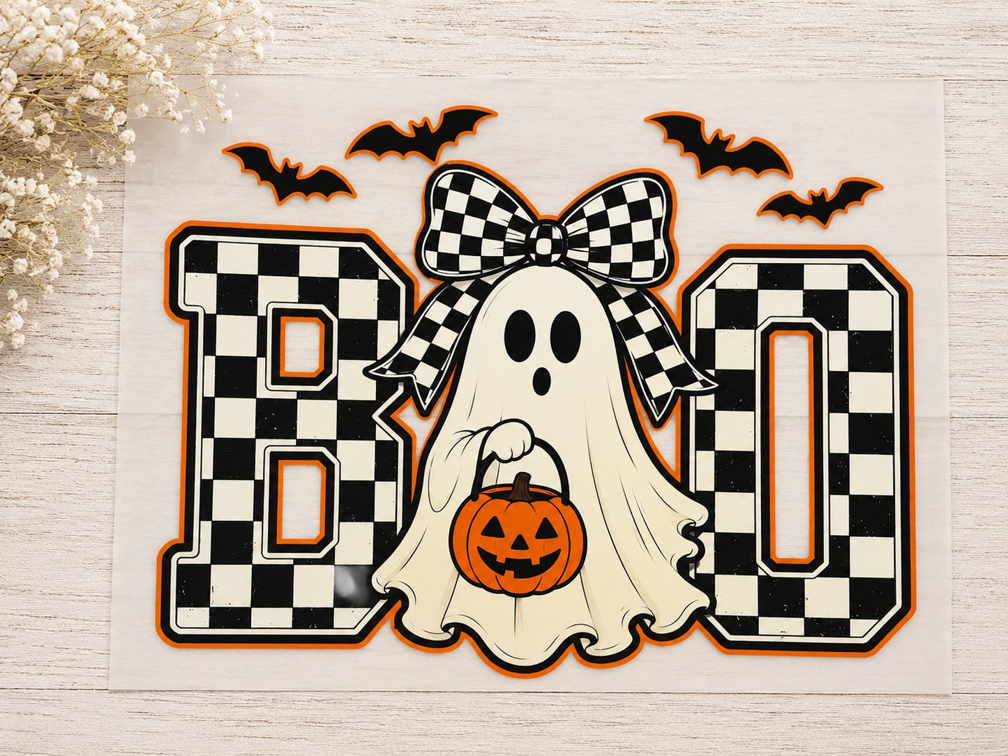 Checkered Ghost Boo