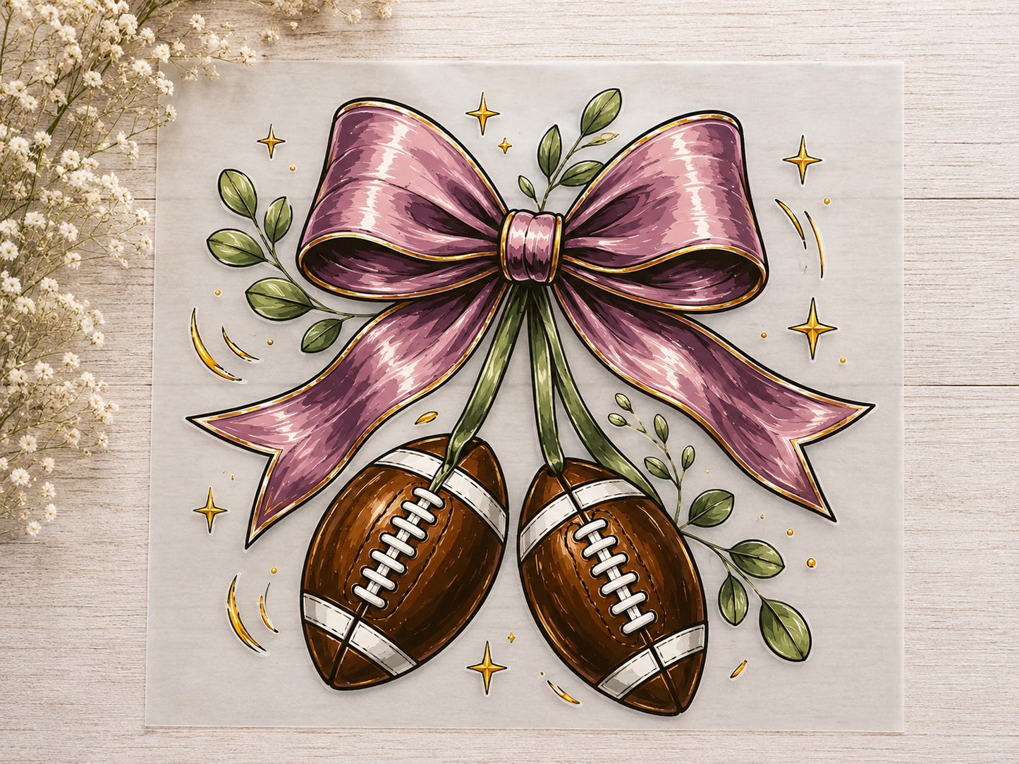 Purple Bow Football