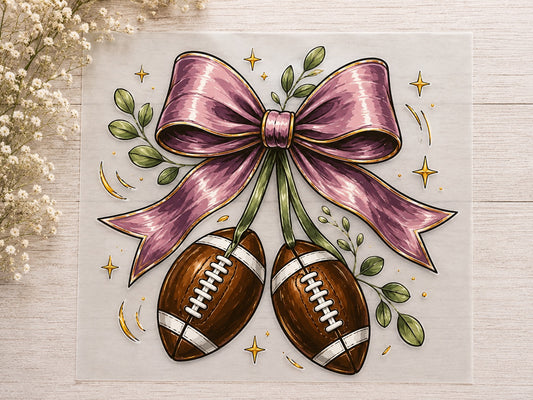 Purple Bow Football